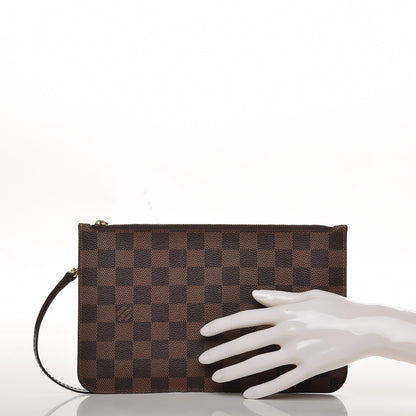 Louis Vuitton Damier Ebene Neverfull MM GM Pochette 2 of 7
