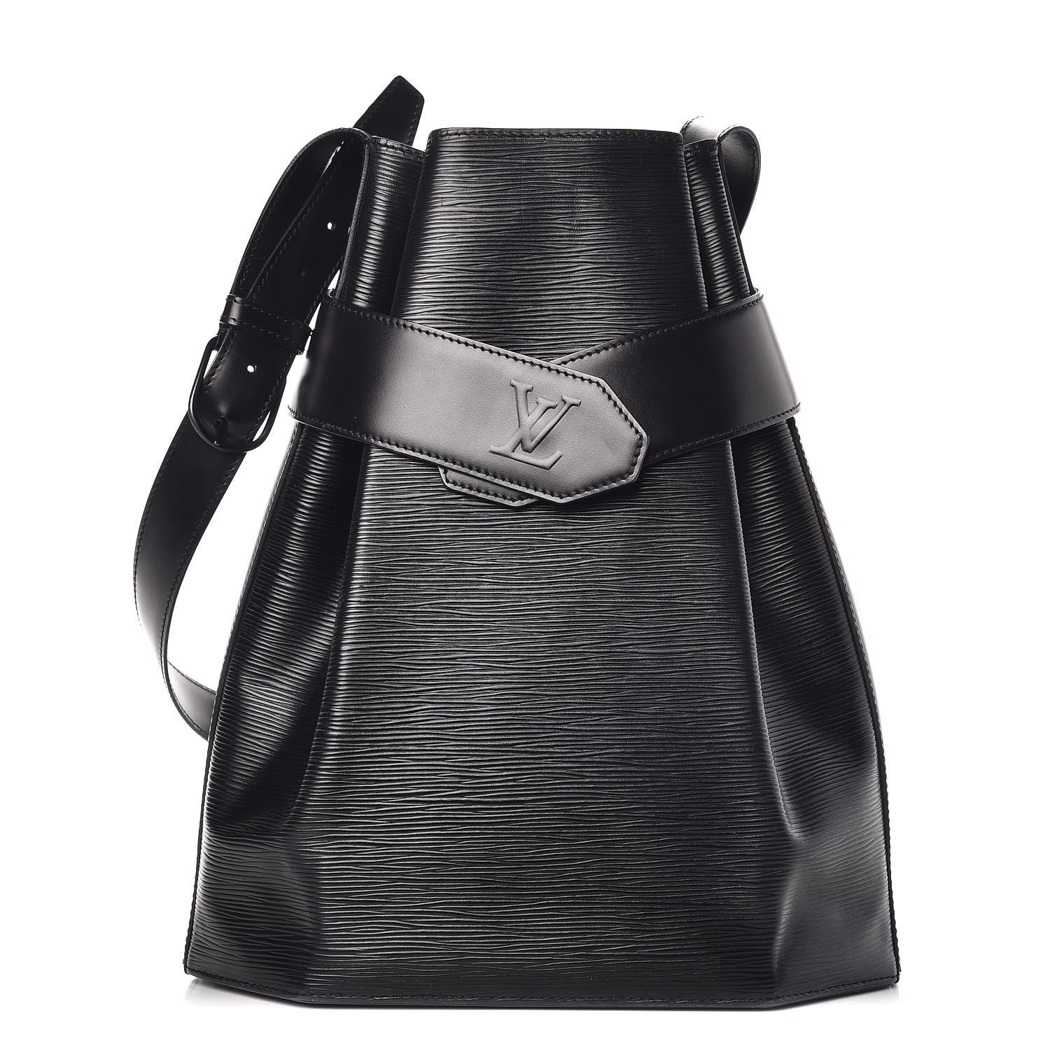 Louis Vuitton Epi Sac D'Epaule GM Black 1 of 12
