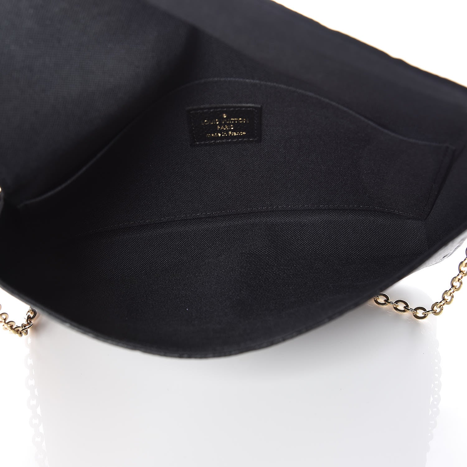 Louis Vuitton Empreinte Pochette Felicie Chain Wallet Black 6 of 12