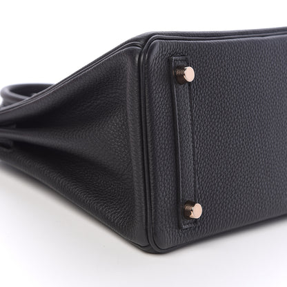 Hermes Togo Birkin 25 Black 15 of 34
