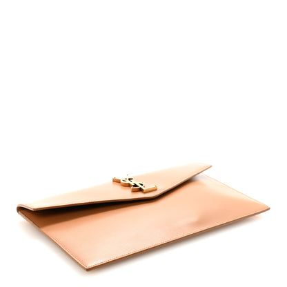 Saint Laurent Smooth Shiny Calfskin Uptown Pouch Dune 4 of 6
