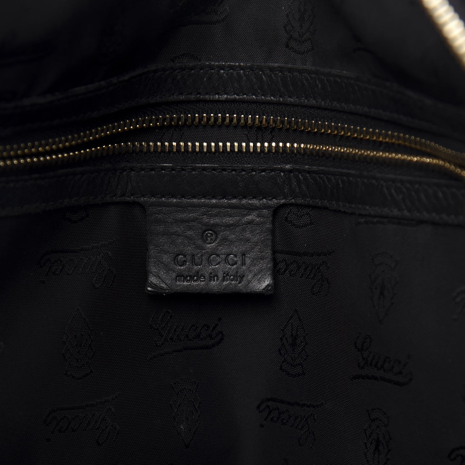 Gucci Patent Medium Hysteria Top Handle Bag Black 6 of 11