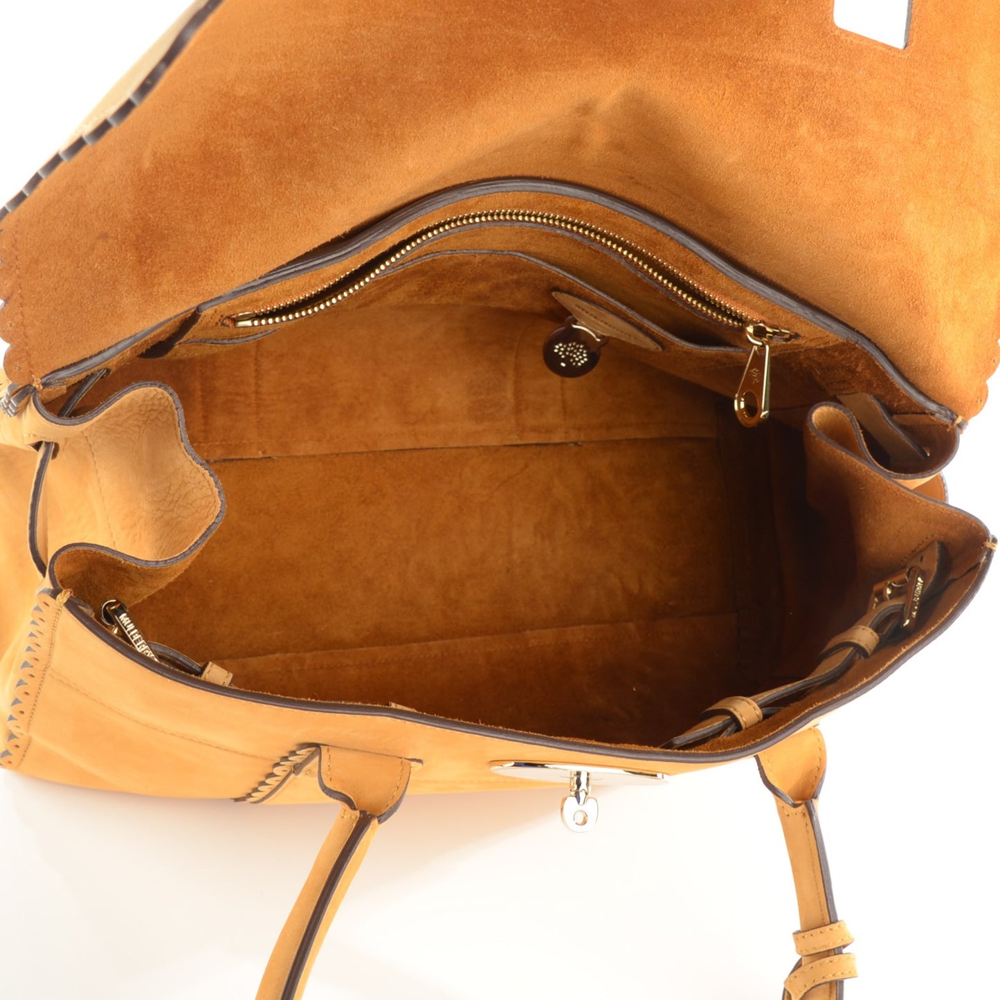 Smooth Nubuck Cookie Bayswater Satchel Ochre