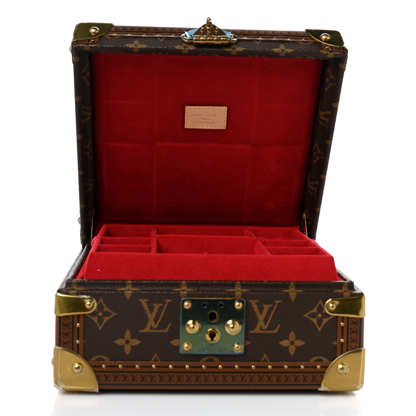 Monogram Jewelry Box Red