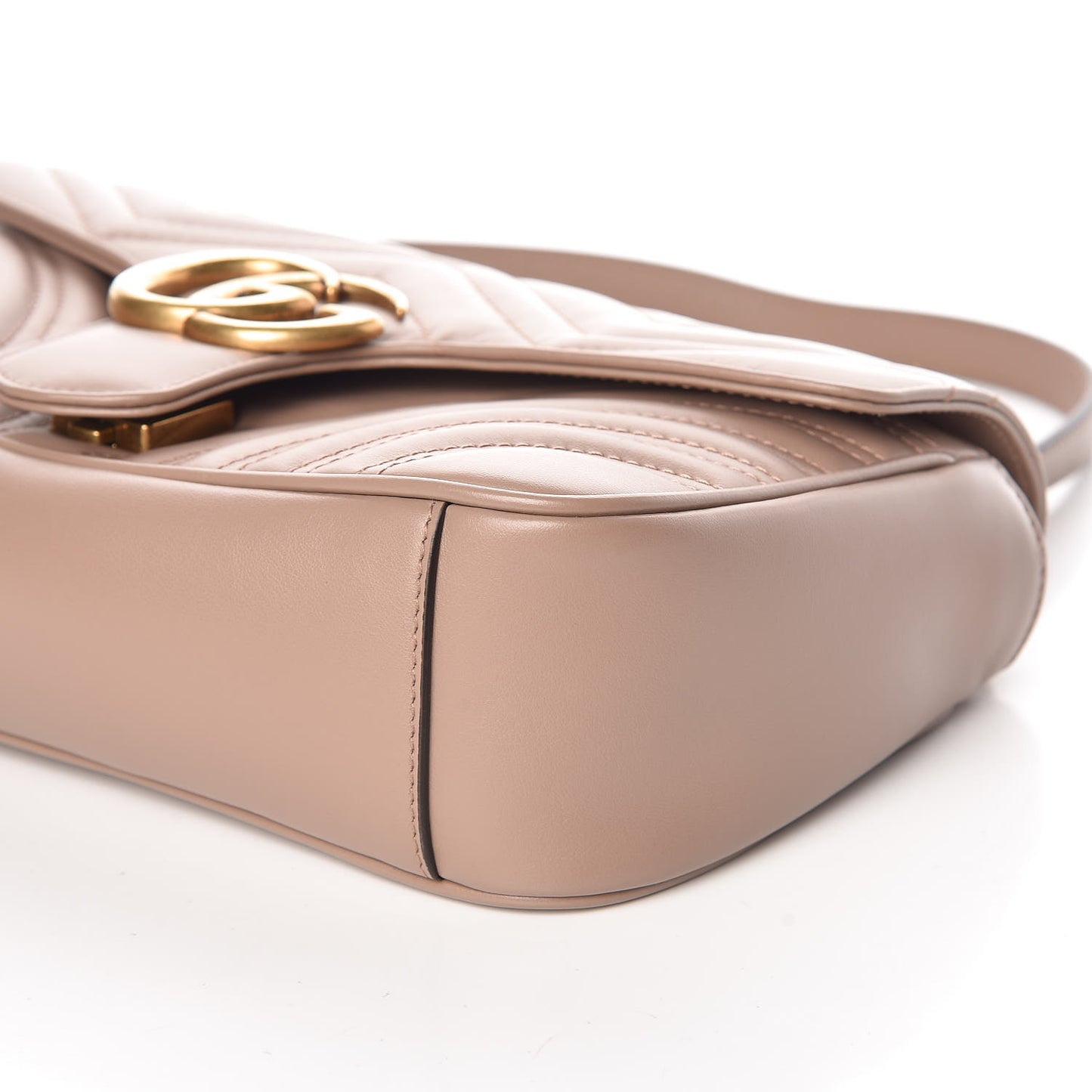 Calfskin Matelasse Small GG Marmont Shoulder Bag Porcelain Rose