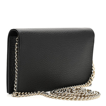 Gucci Dollar Calfskin Medium Betty Chain Wallet Black 3 of 11