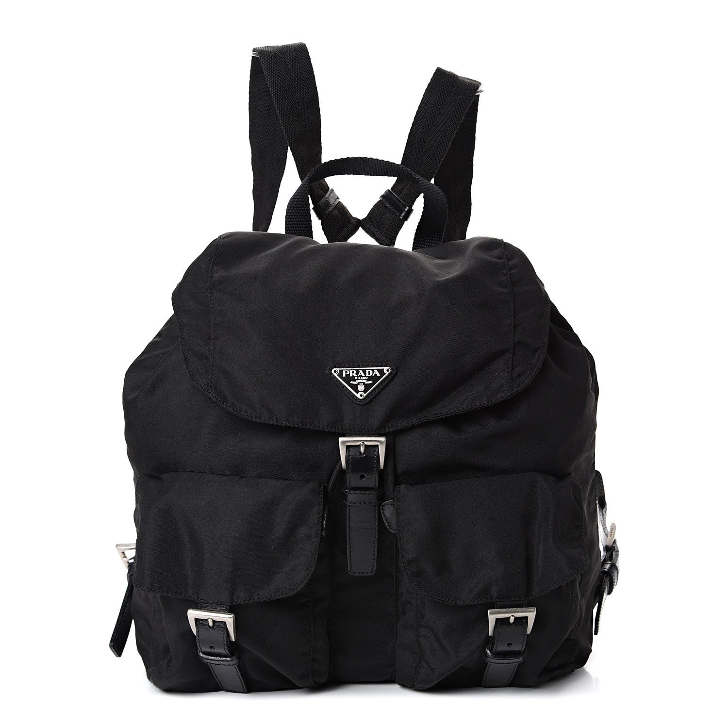 Prada Tessuto Nylon Vela Small Backpack Black 1 of 9