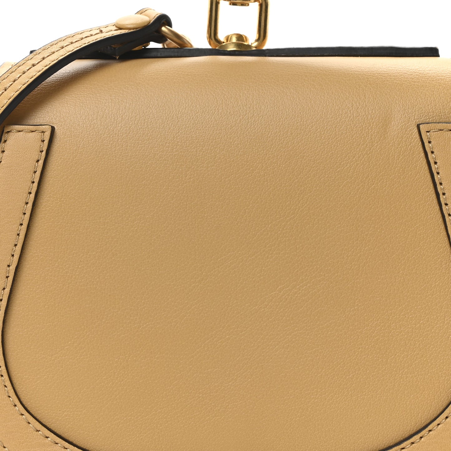 Calfskin Suede Nile Bracelet Bag Dusty Yellow