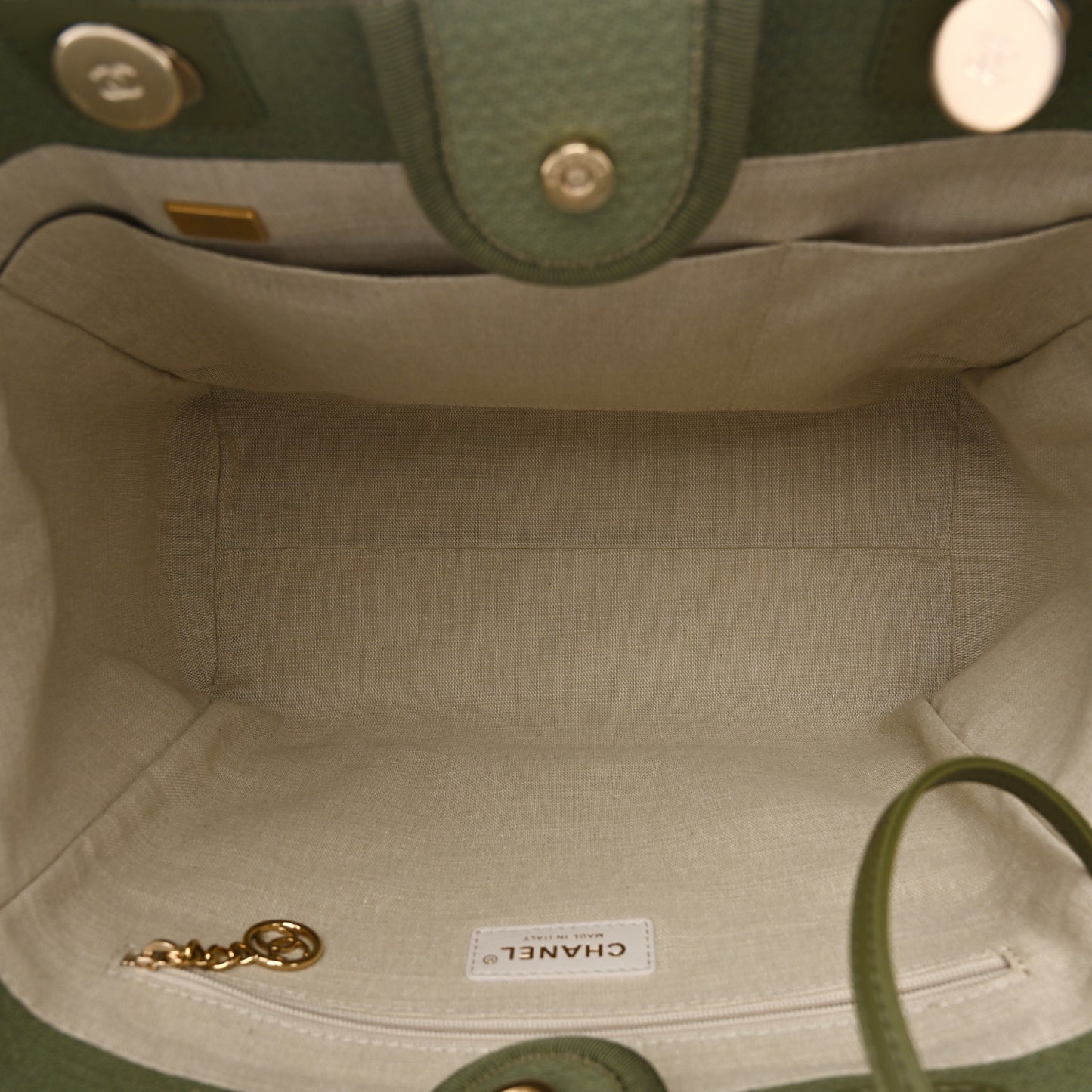Mixed Fibers Small Deauville Tote Green