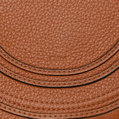 Chloe Raffia Small Grain Calfskin Small Marcie Basket Crossbody Tan 6 of 12