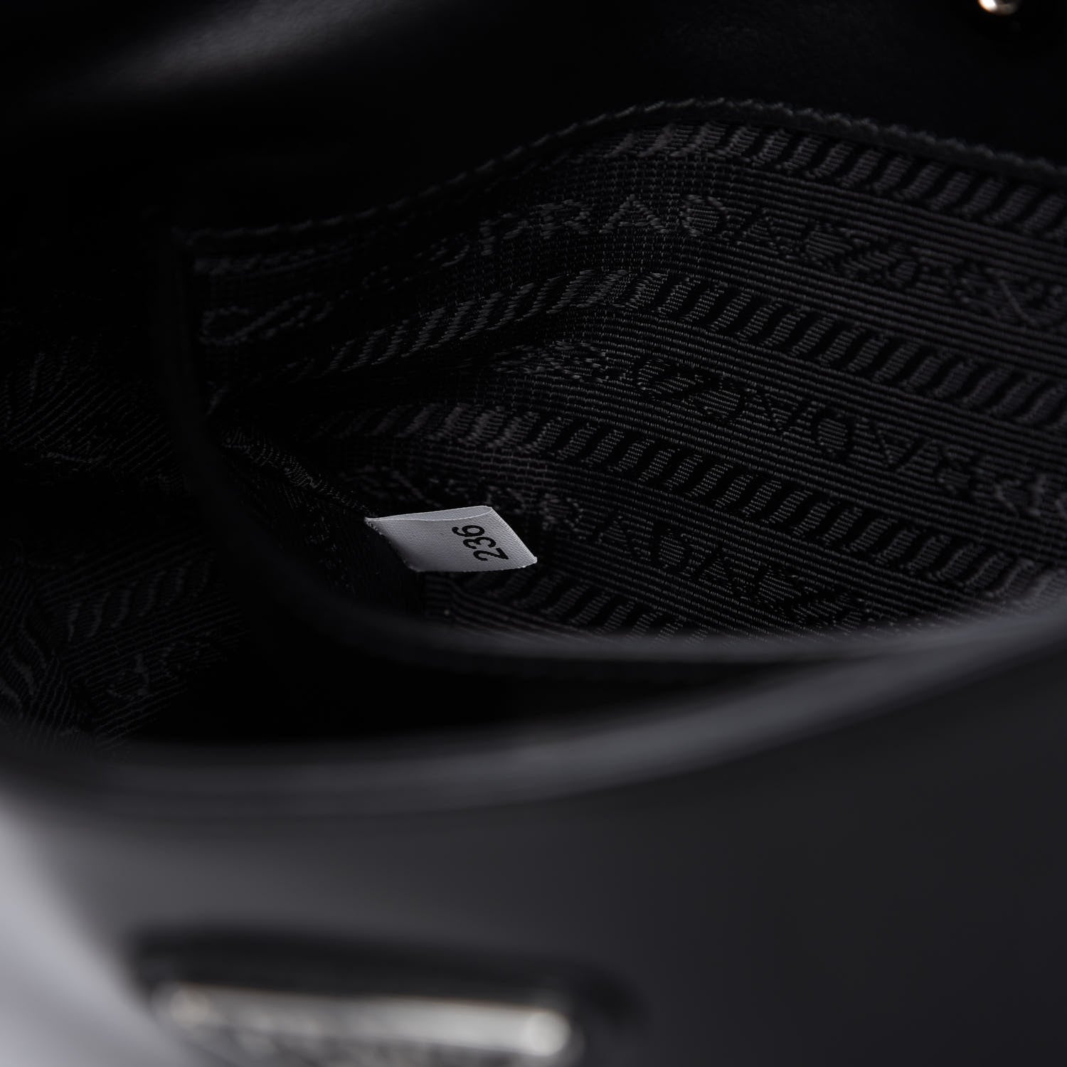 Prada Spazzolato Cleo Shoulder Bag Black 9 of 11