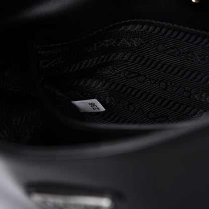 Prada Spazzolato Cleo Shoulder Bag Black 9 of 11