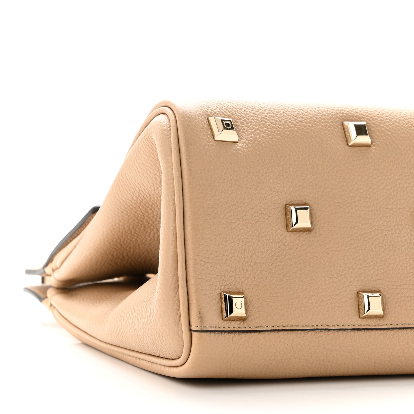 Calfskin Small Studio Bag Cashew