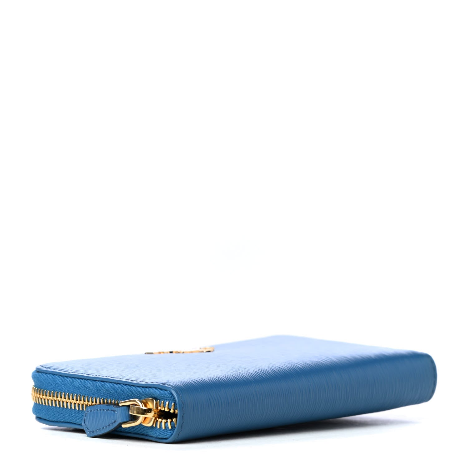 Prada Vitello Move Compact Zip Around Wallet Cobalto 5 of 8