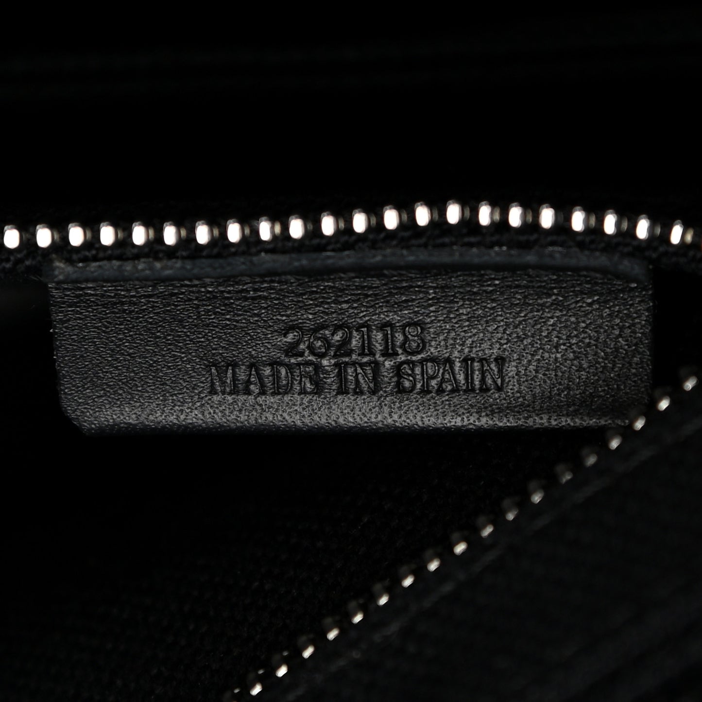 Jacquard Anagram Calfskin Buckle Tote Black