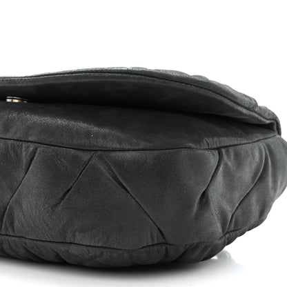 Chanel Iridescent Calfskin Glint Flap Black 10 of 12