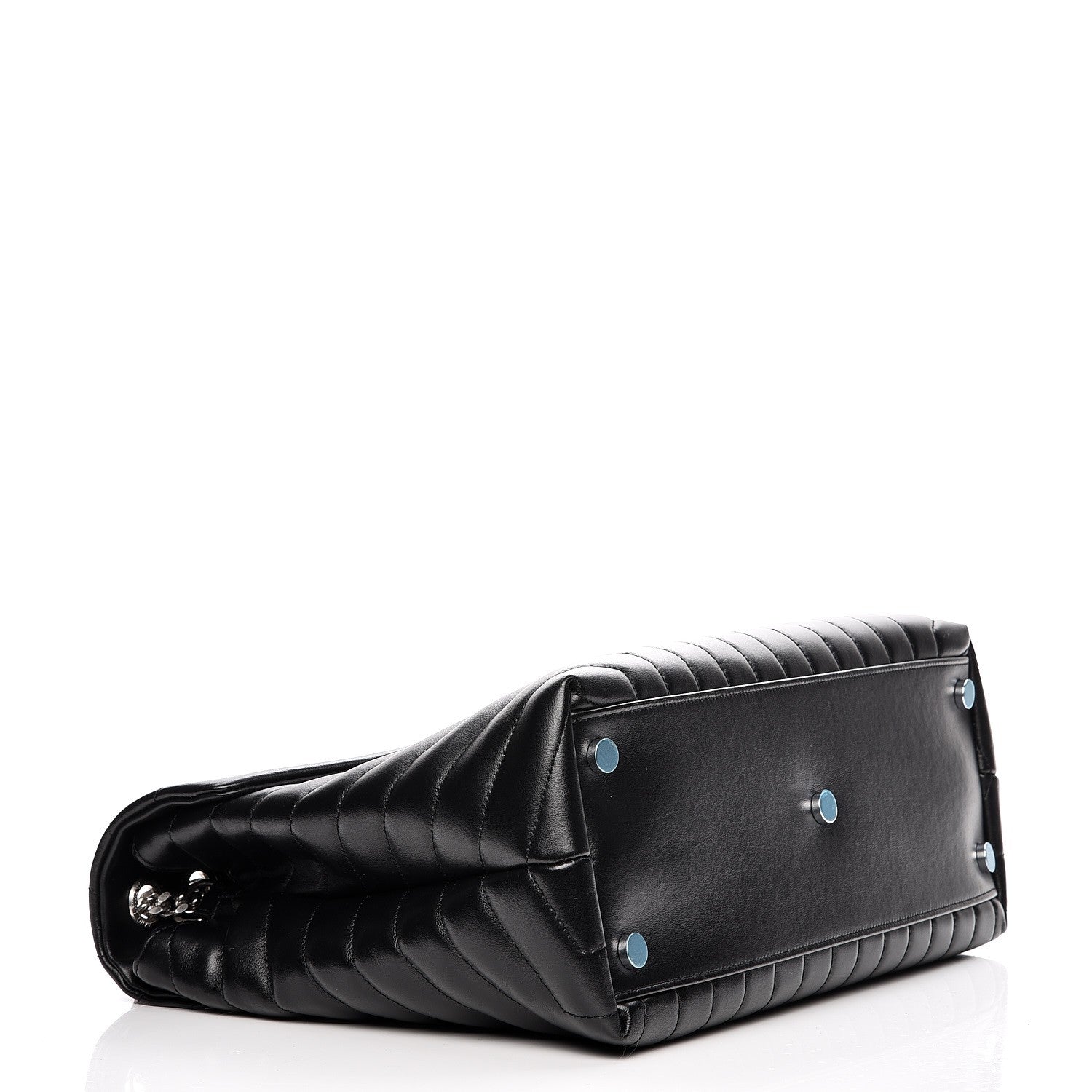 Saint Laurent Calfskin Y Quilted Monogram Large Loulou Chain Satchel Black 4 of 8