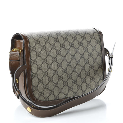 Gucci GG Supreme Monogram Horsebit 1955 Shoulder Bag Beige Brown Sugar 3 of 10