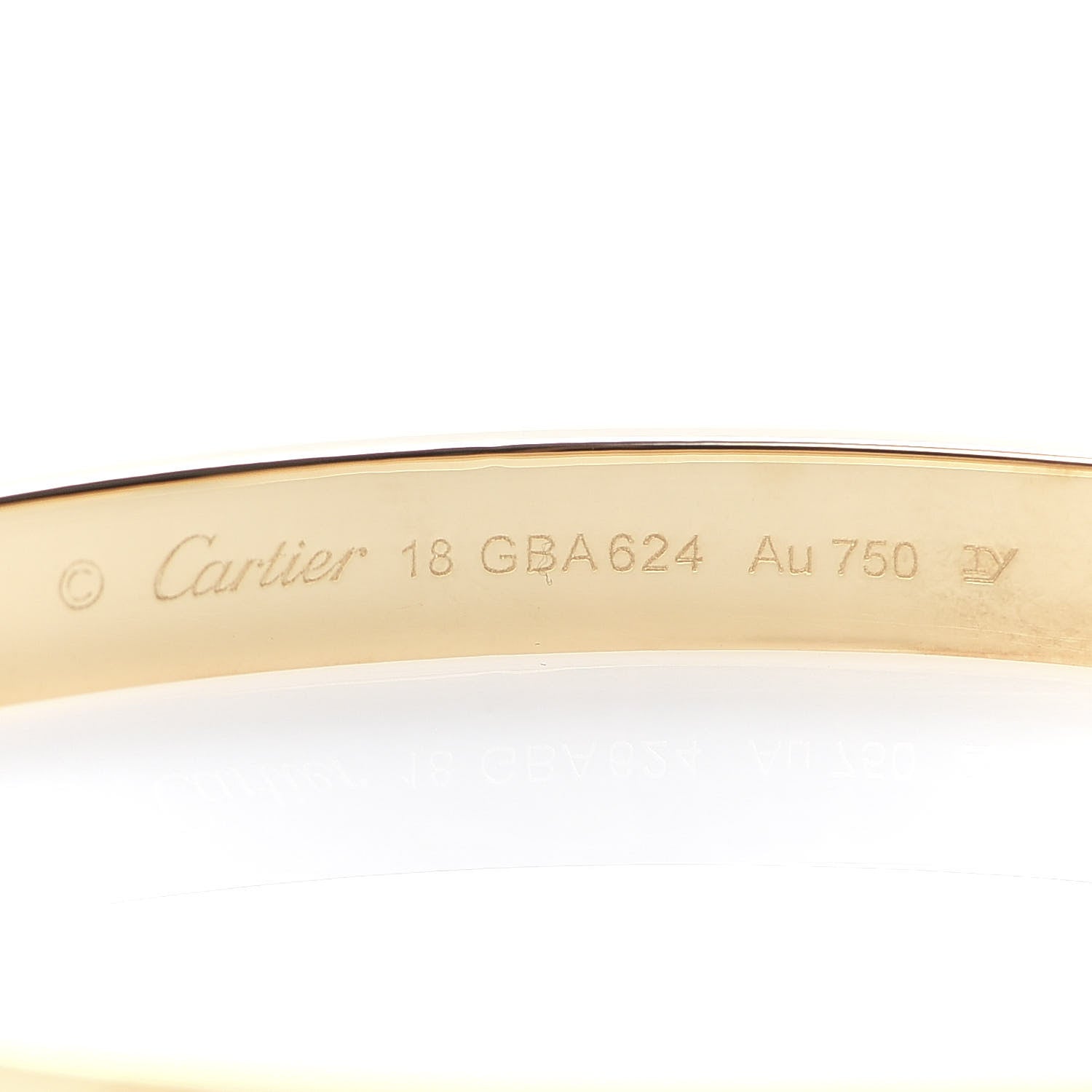 Cartier 18K Yellow Gold LOVE Bracelet 18 4 of 10
