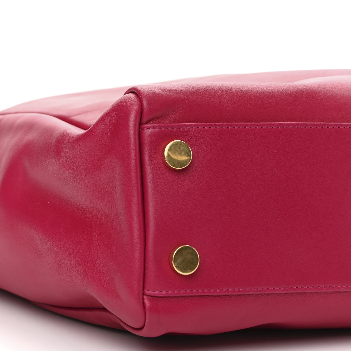 Calfskin Suede Reversible East West Shopping Tote Pink