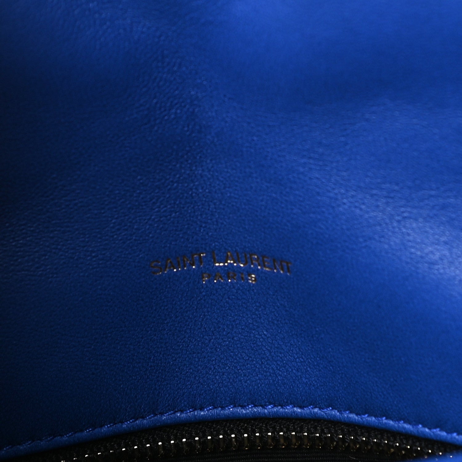 Saint Laurent Lambskin Quilted Small Loulou Puffer Monogram Chain Satchel Majorele Blue 8 of 11