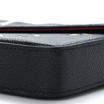 Louis Vuitton Empreinte Monogram Giant Felicie Pochette Black Beige 9 of 9