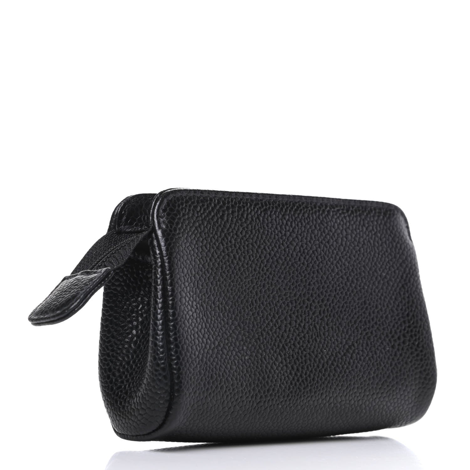 Chanel Caviar Timeless CC Cosmetic Pouch Black 3 of 7