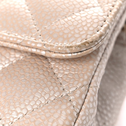 Chanel Iridescent Caviar Quilted Extra Mini Flap Beige 12 of 14