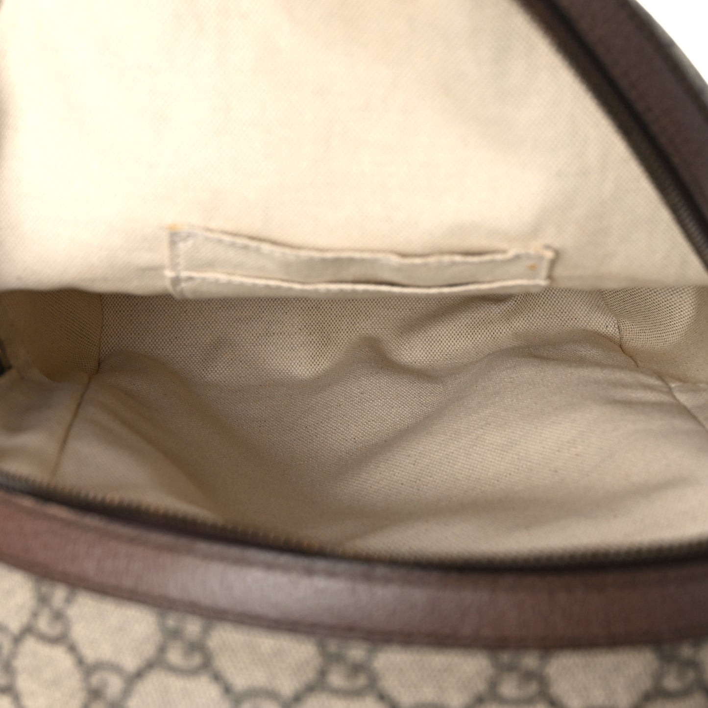 GG Supreme Monogram Calfskin Web Small Ophidia Day Backpack Beige Ebony New Acero