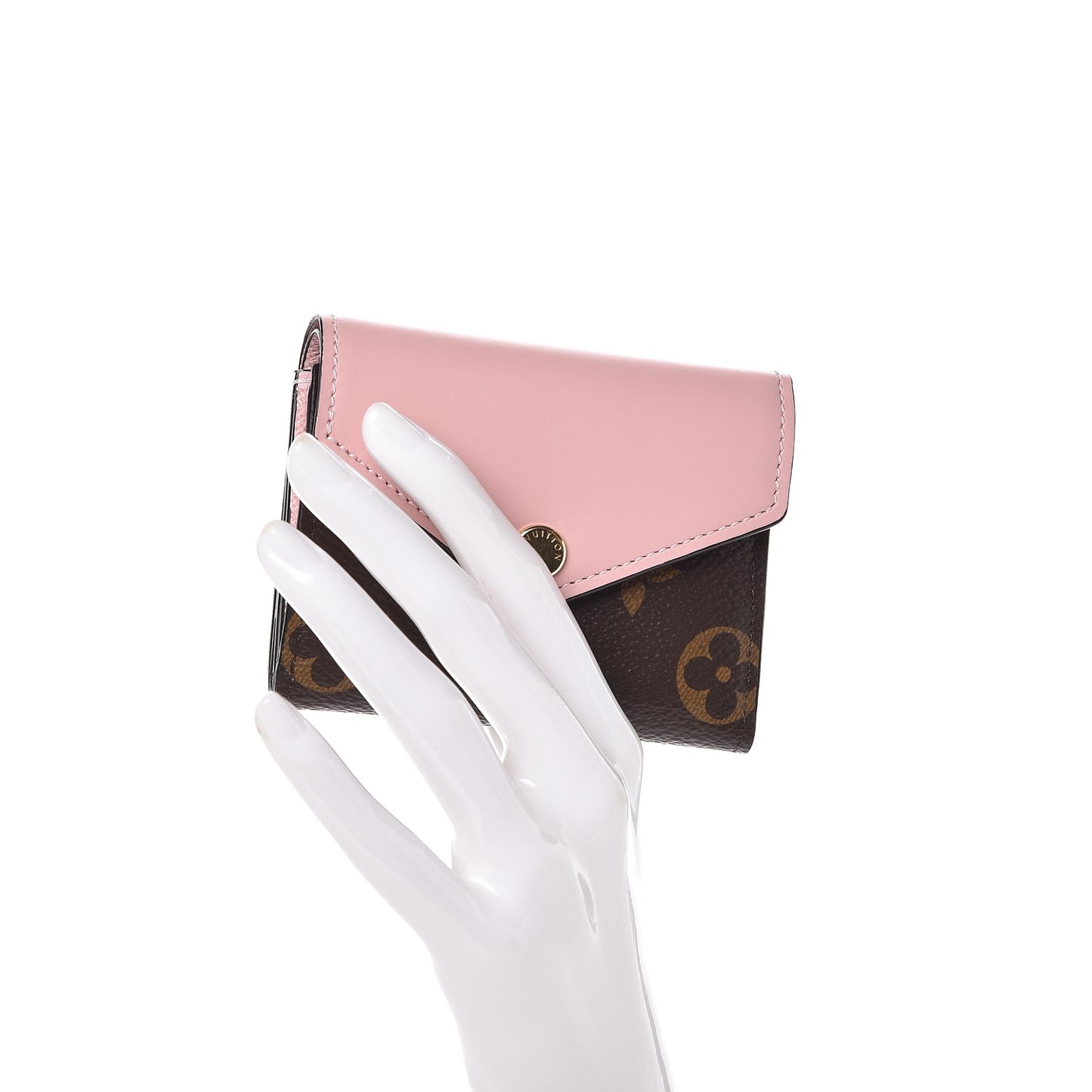 Monogram Zoe Wallet Rose Ballerine