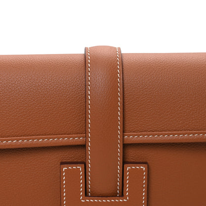 Hermes Evercolor Jige Elan 29 Clutch Gold 8 of 10