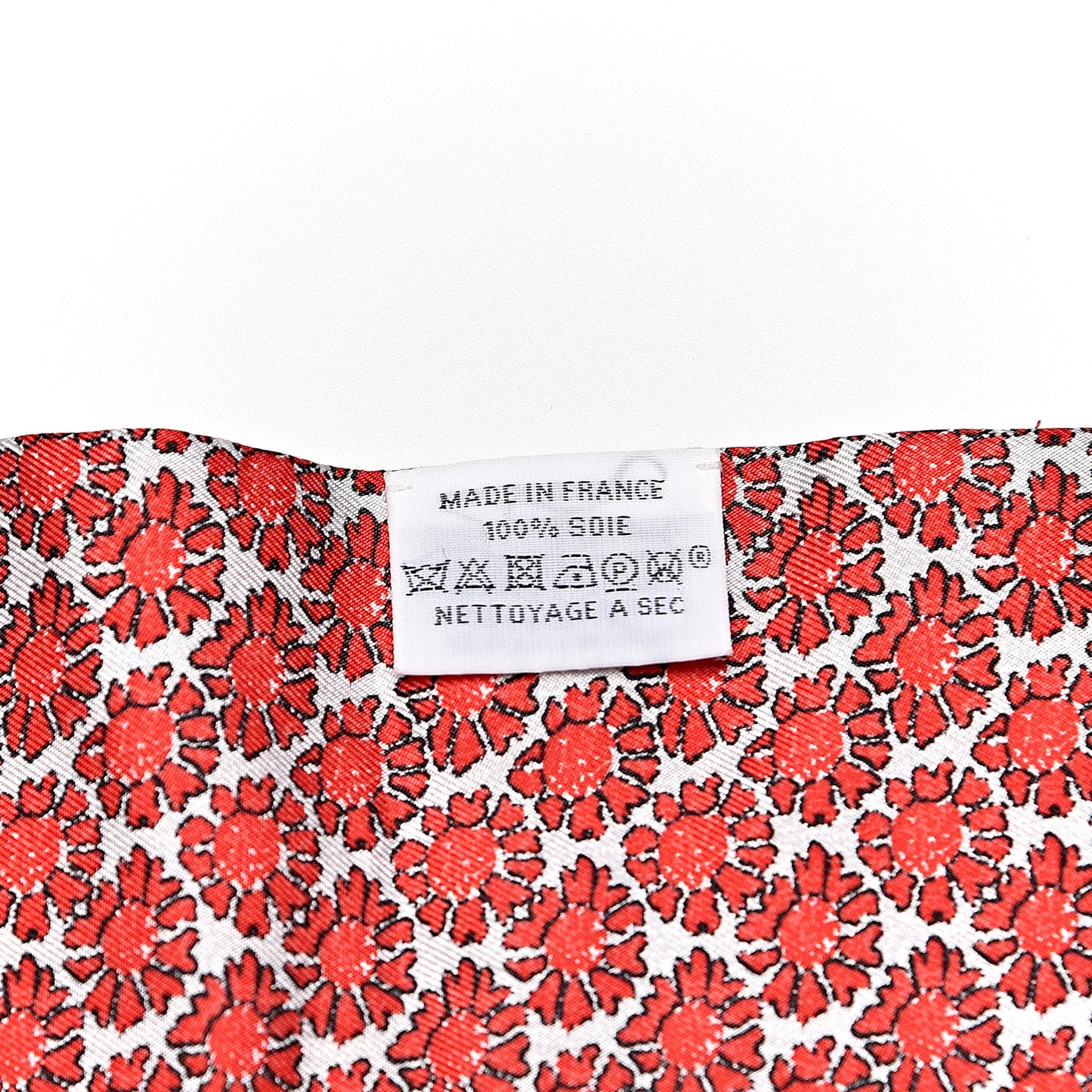 Silk Lalbhai Maxi Twilly Slim Rouge Blanc Gris
