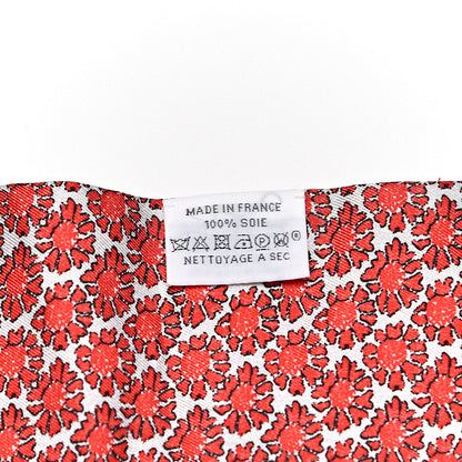 Hermes Silk Lalbhai Maxi Twilly Slim Rouge Blanc Gris 2 of 3