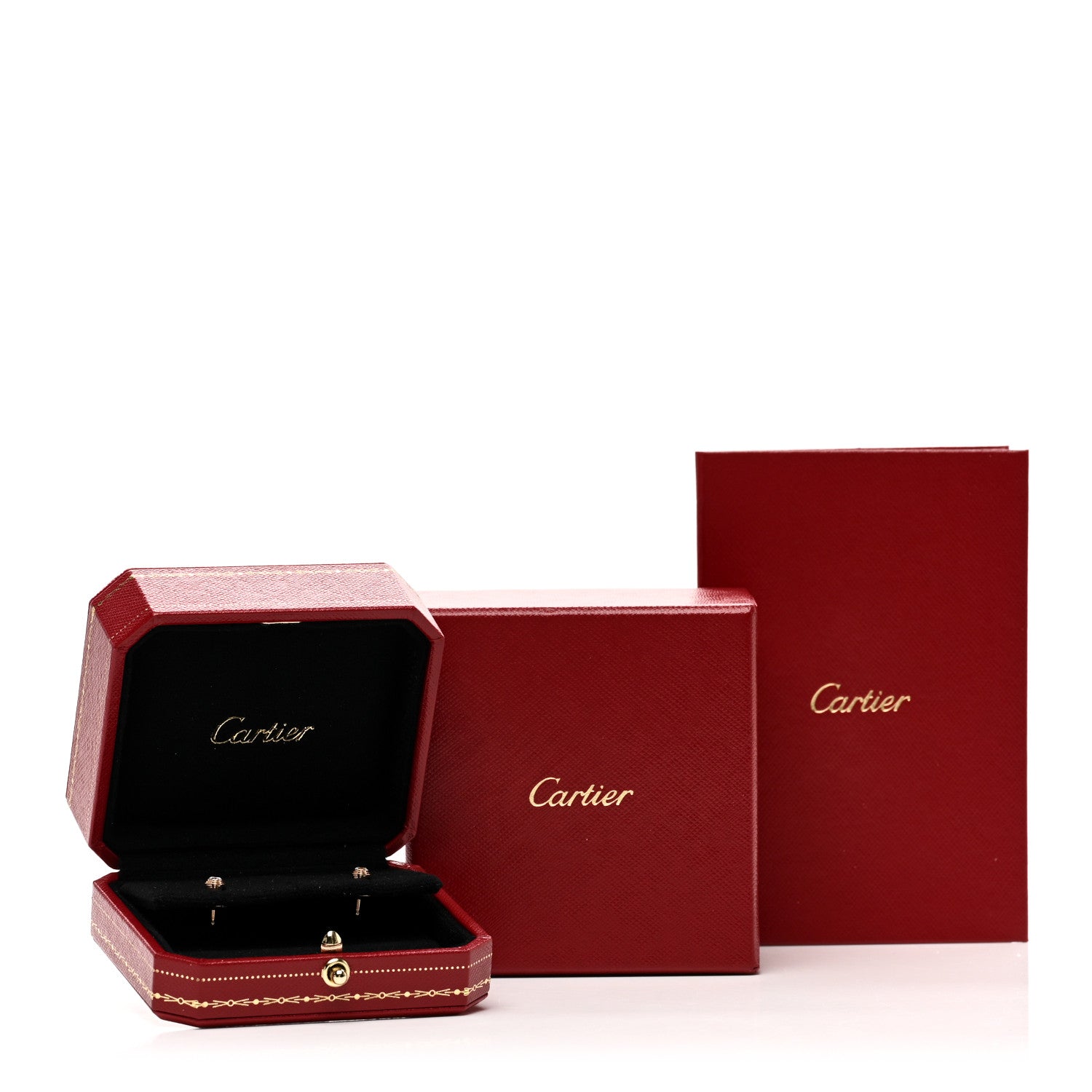 Cartier 18K Pink Gold Diamond MM D'Amour Earrings 5 of 5