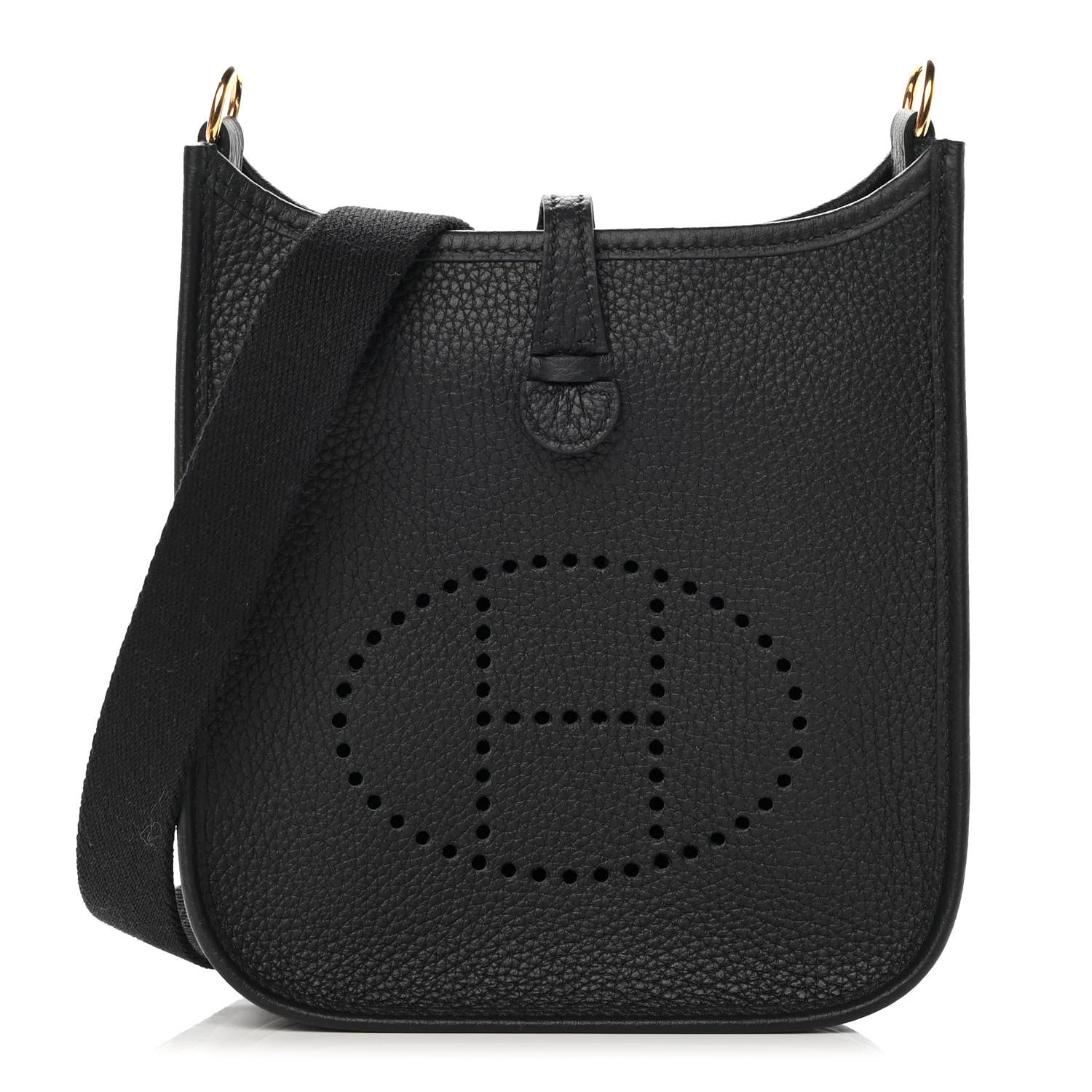 Hermes Taurillon Clemence Evelyne TPM Black 1 of 13