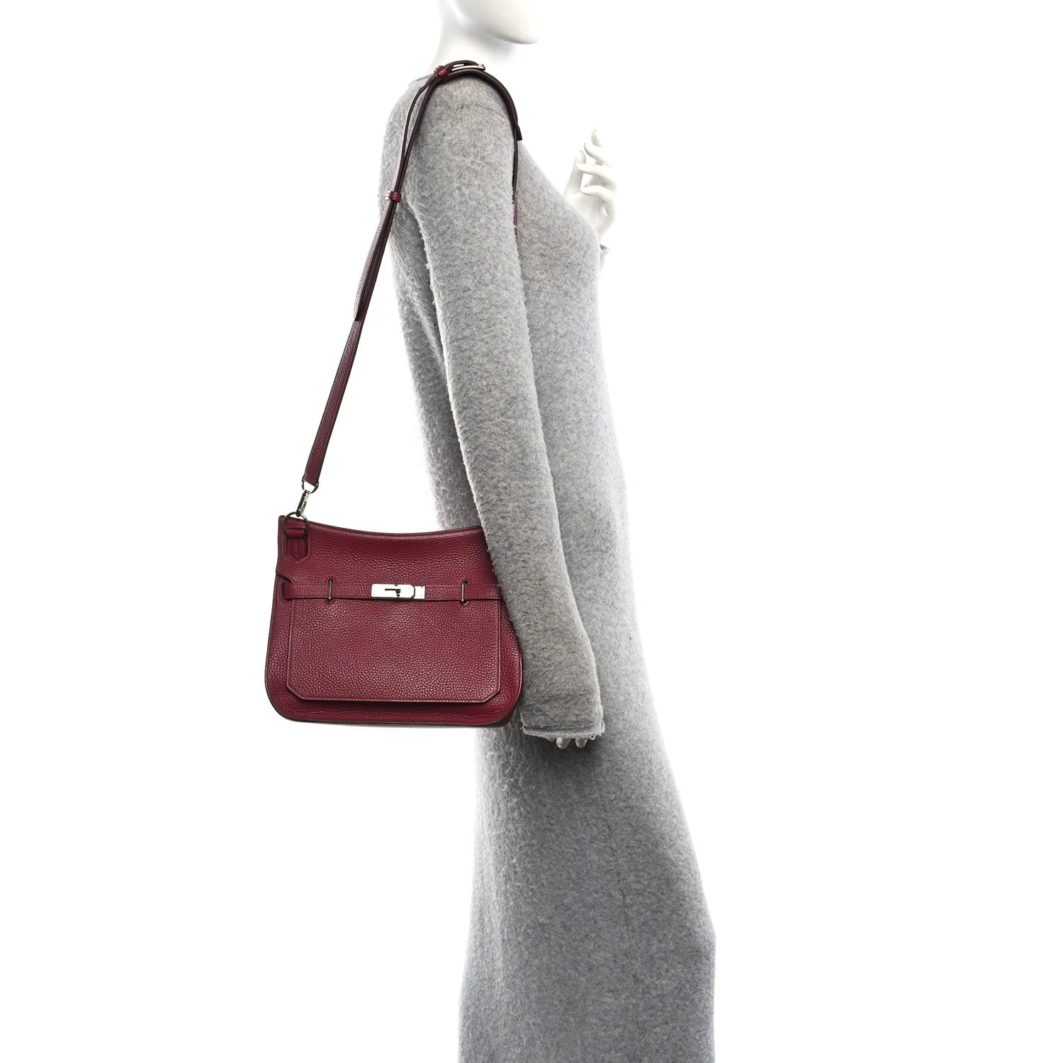 Hermes Taurillon Clemence Jypsiere 28 Rubis 2 of 10