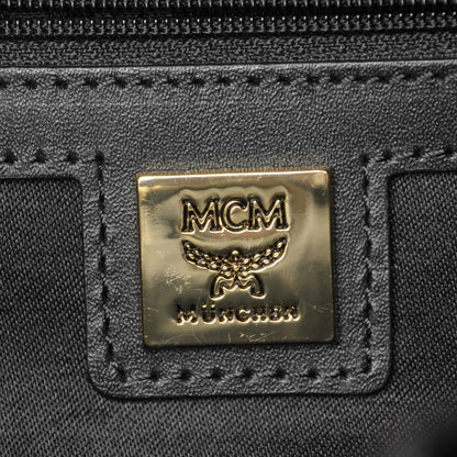 MCM Visetos Studded Medium Stark M Logo Collection Backpack Black 7 of 10