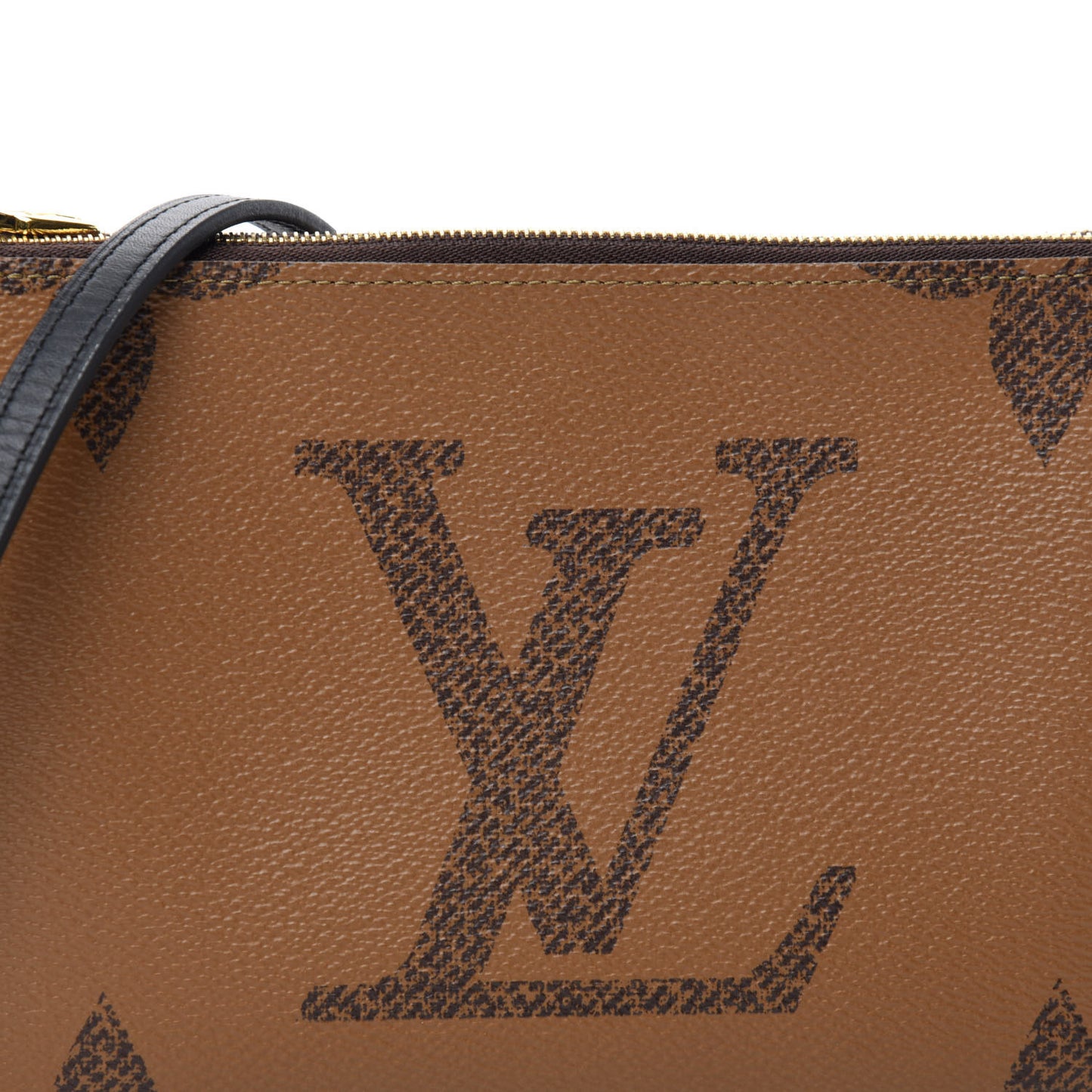 Reverse Monogram Giant Double Zip Pochette