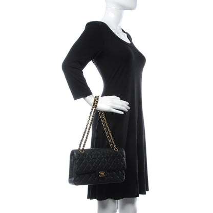 Chanel Caviar Quilted Medium Double Flap Black 3 of 9
