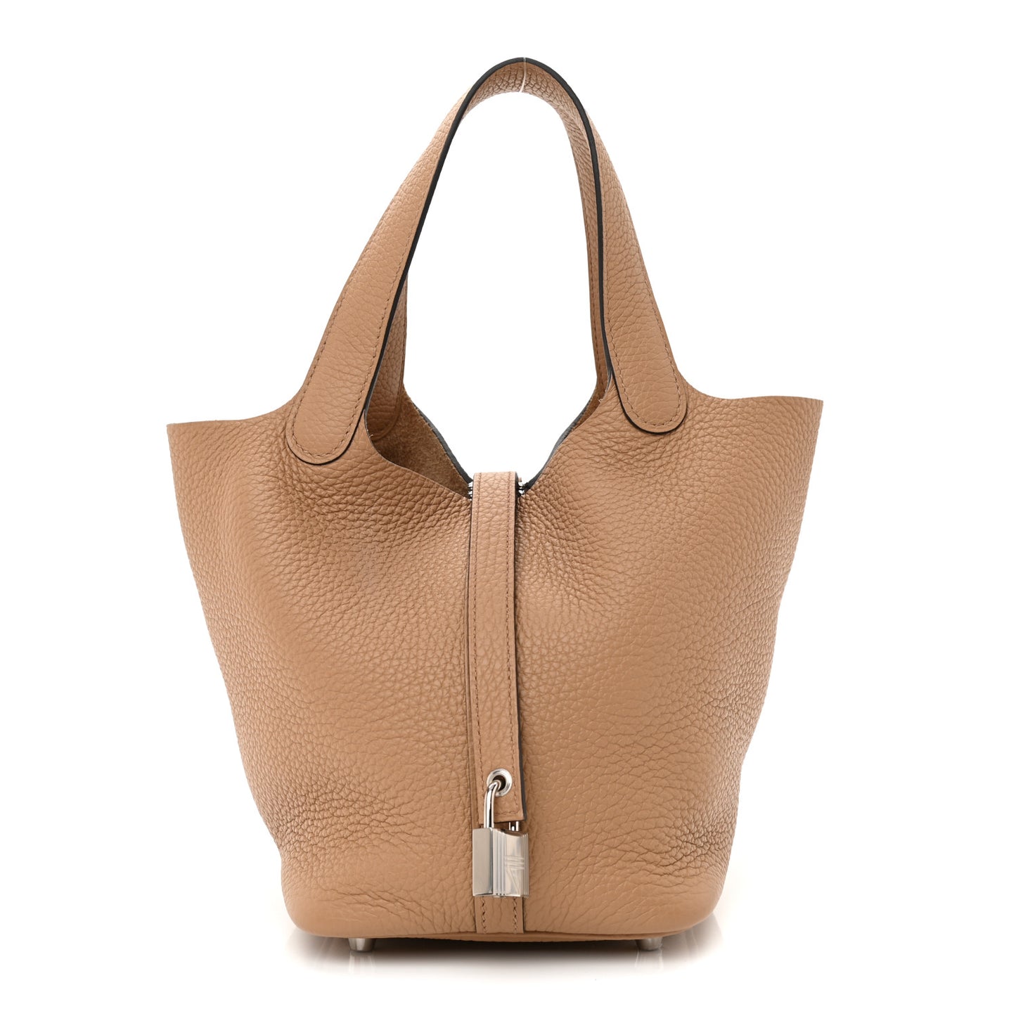 Taurillon Clemence Picotin Lock 18 PM Chai