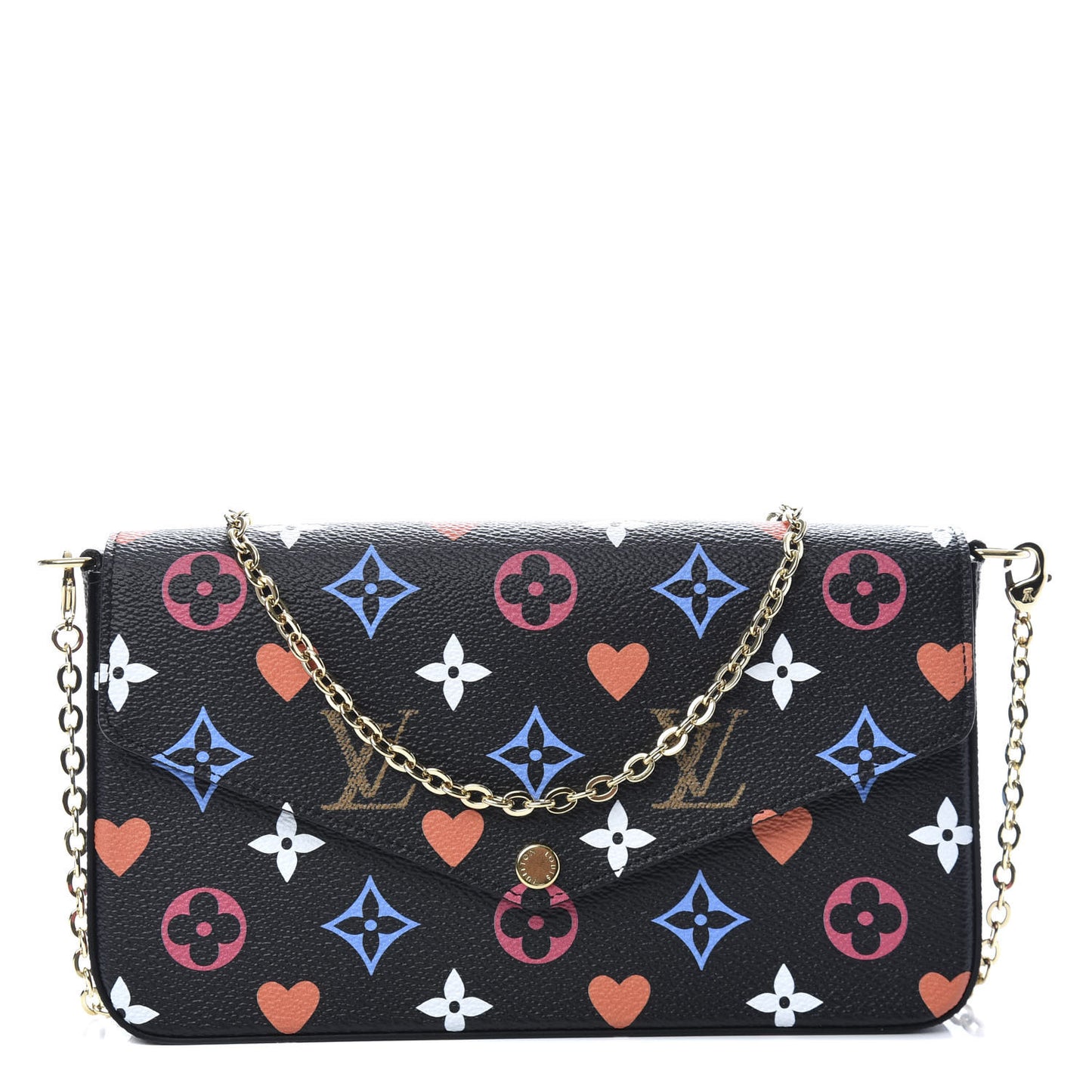 Game On Felicie Chain Wallet Black