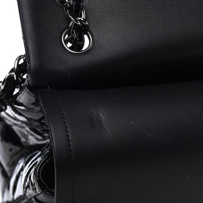 Chanel Patent Quilted Jumbo Double Flap Black 7 of 7