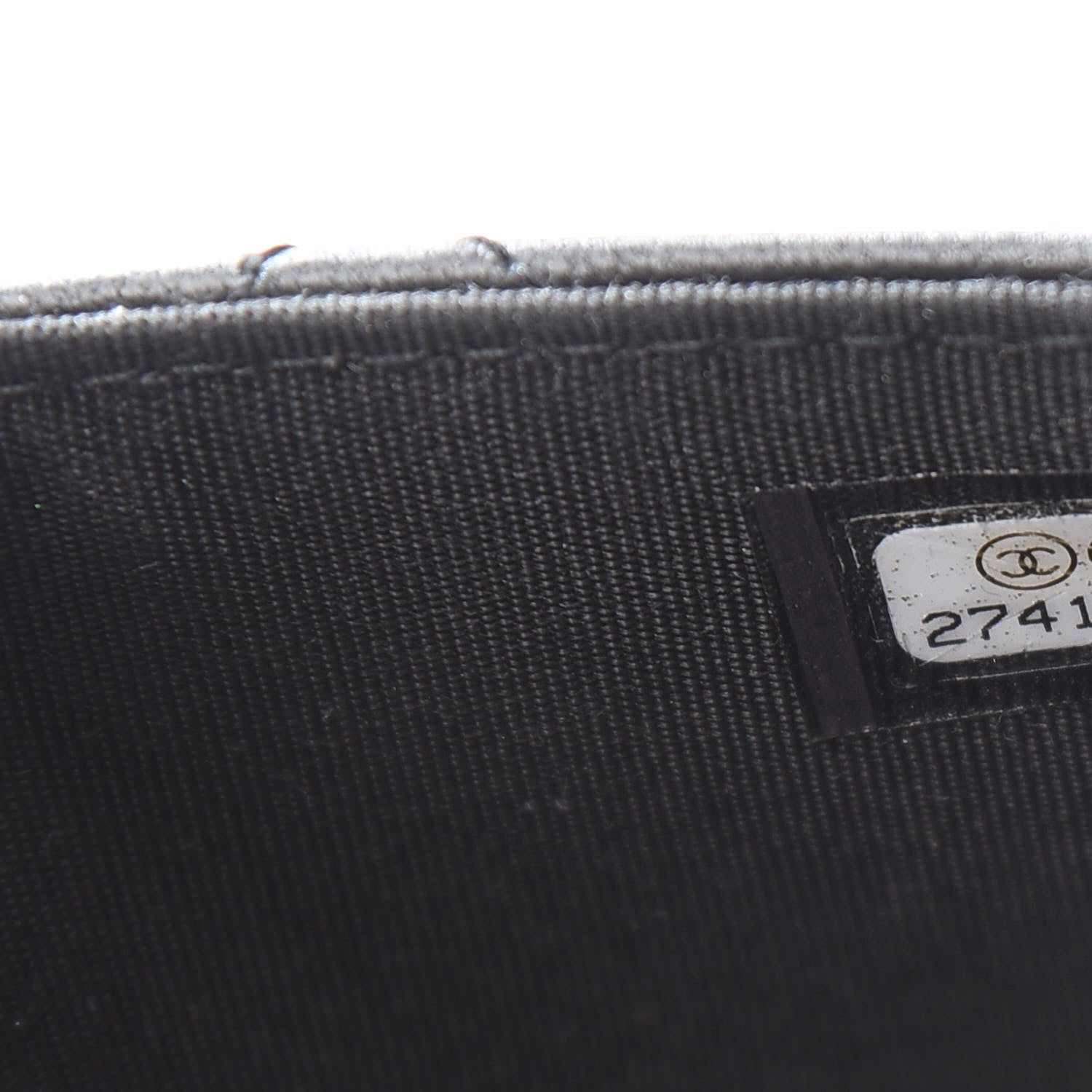 Chanel Lambskin Quilted Square Front Pocket Clutch With Chain Black 7 of 11