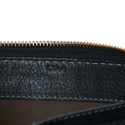 Chloe Grained Calfskin Marcie Long Zip Around Wallet Black 8 of 14