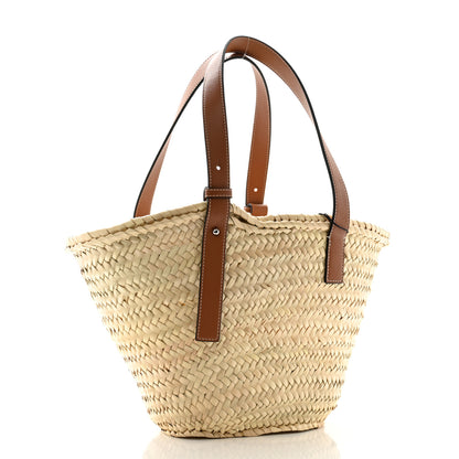 Loewe Raffia Basket Tote Bag Natural Tan 3 of 10