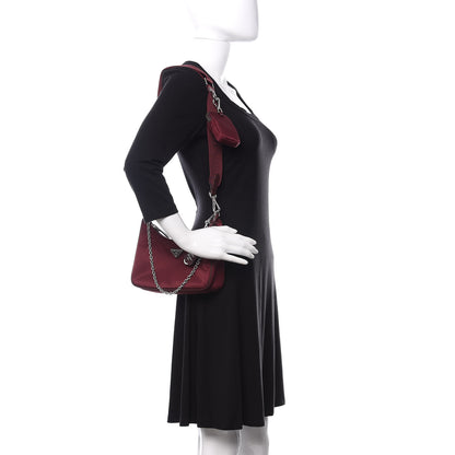 Prada Tessuto Nylon Re-Edition 2005 Shoulder Bag Granato 2 of 10