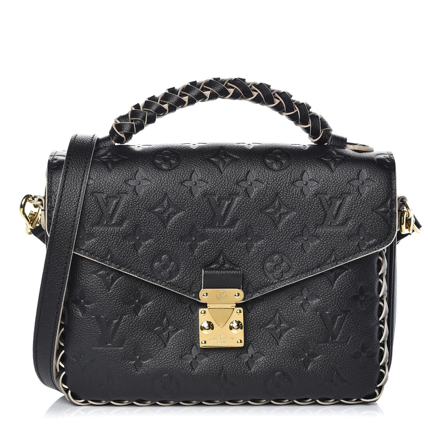 Empreinte Braided Pochette Metis Black