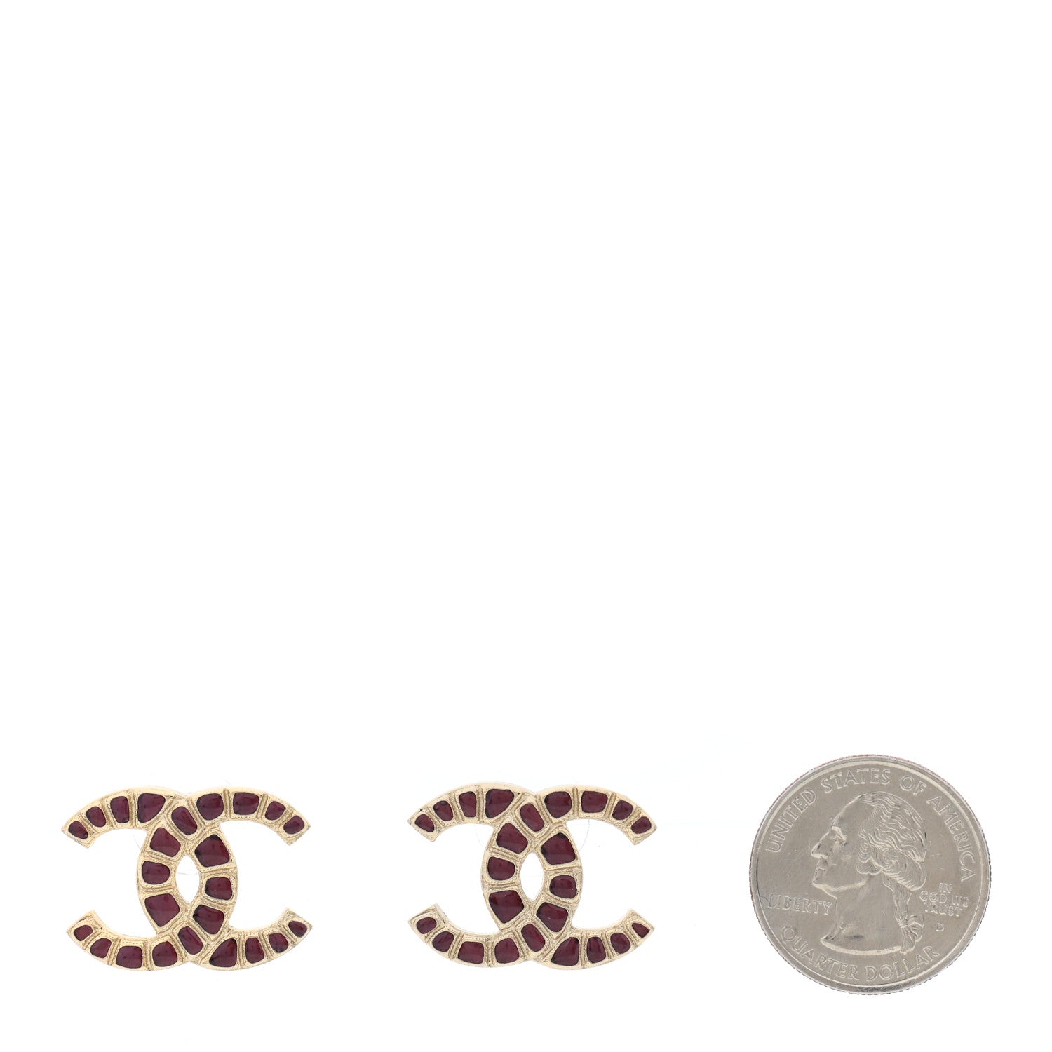 Chanel Metal Gripoix Along The Nile Earrings Gold Purple 2 of 4