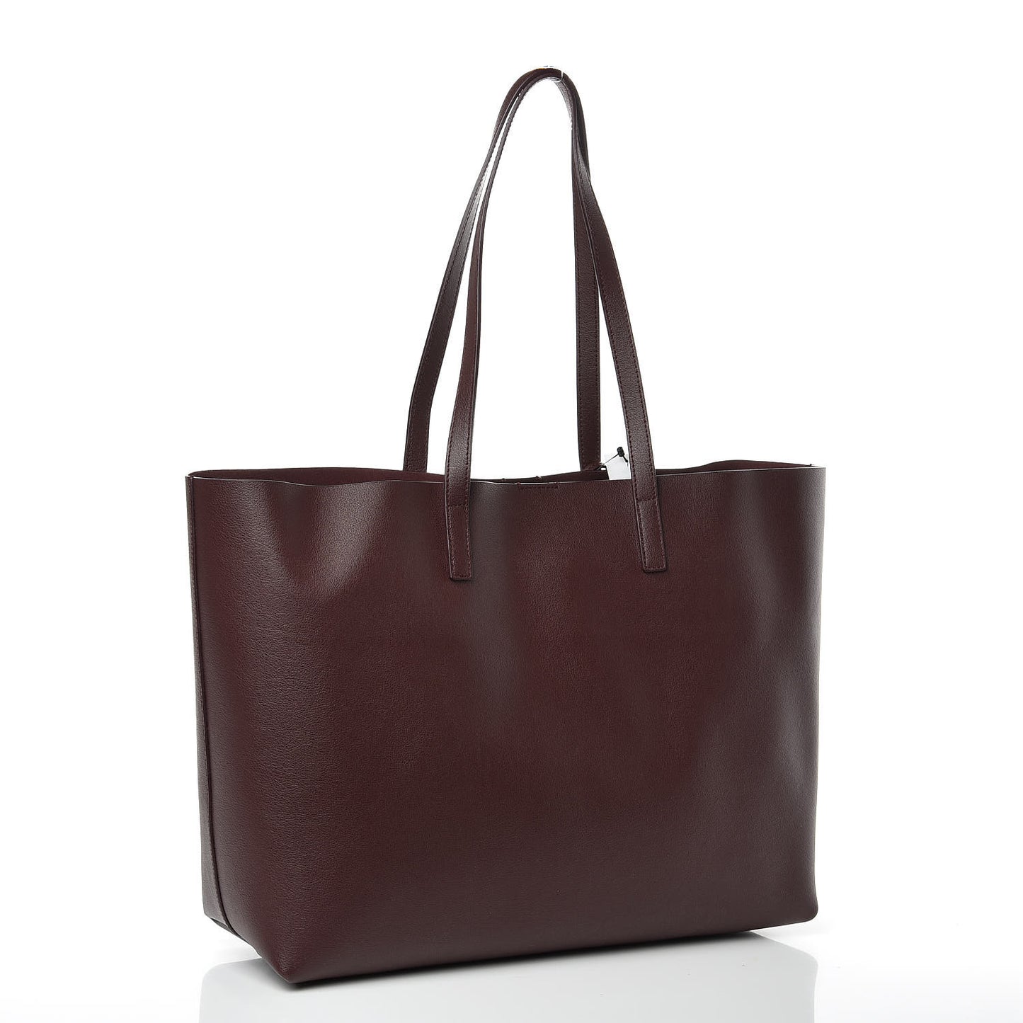 Calfskin Large Shopping Tote Bordeaux
