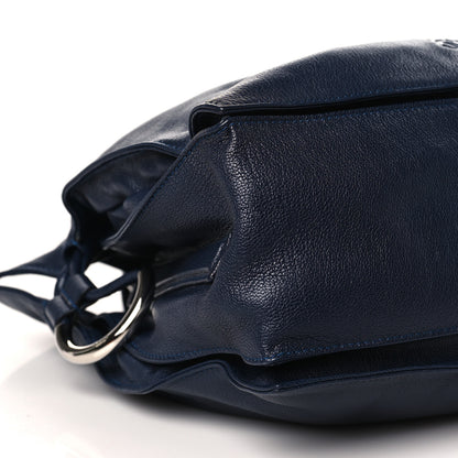 Loewe Calfskin Small Drawstring Bag Midnight Blue 7 of 8